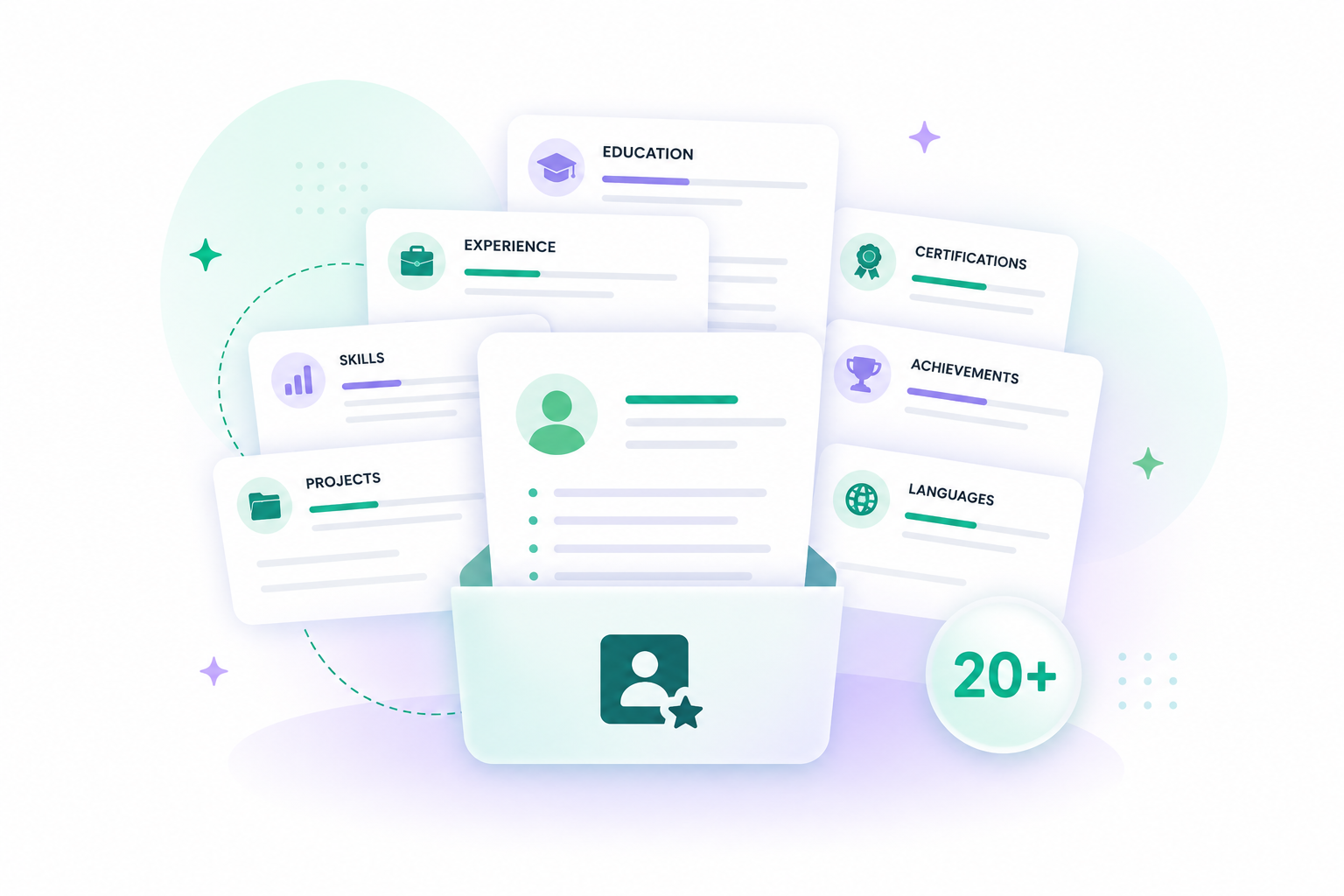 Over 20 Expertly Crafted Resume Sections